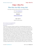 Ebook Bản thảo tìm thấy trong chai Edgar Allan Poe