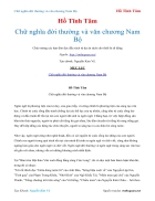 Ebook Chữ nghĩa đời thường và văn chương Nam Bộ Hồ Tĩnh Tâm