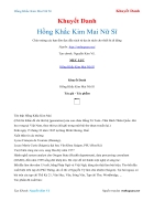 Ebook Hồng Khắc Kim Mai Nữ Sĩ