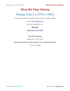 Ebook Hoàng Trúc Ly 1933 1983 Phan Bá Thụy Dương