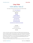 Ebook VỐN DÒNG THI LỄ Lãng Nhân