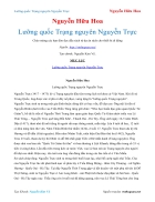 Ebook Lưỡng quốc Trạng nguyên Nguyễn Trực Nguyễn Hữu Hoa