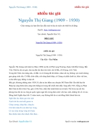 Ebook Nguyễn Thị Giang 1909 1930 nhiều tác giả