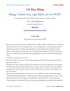 Ebook Dùng Telnet truy cập Mail server POP3 Vũ Huy Bằng