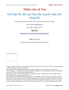 Ebook Gio hat toc do cao lam khi quyen mat troi nong len Thien van vu Tru