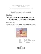 Kế toán mua bán hàng hoá và xác định kết quả kinh doanh 1