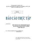 Kế toán xác định kết quả kinh doanh phân phối lợi nhuận tại Công ty dịch vụ SXTTCN Bình Tây BITAHACO