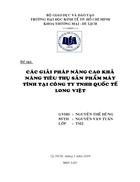 Các giải pháp nâng cao khả năng tiêu thụ máy tính tại công ty TNHH Quốc Tế LONG VIỆT 1