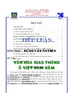 Văn hoá giao thông ở Việt Nam kém