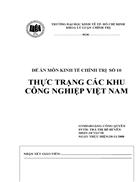 Thực trạng các khu công nghiệp VIỆT NAM