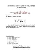 Bàn về các nội dung của tái sản xuất và hãy liên hệ với thực tế ở một địa phương về 4 nội dung của tái sản xuất