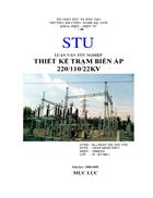 Thiết kế trạm biến áp 220 110 22kv