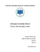 Thuế thu nhập cá nhân