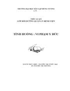 Tình huống vi phạm y đức