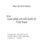 Lạm phát với nền kinh tế Việt Nam