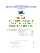 Suy thoai kinh te toan cau va phan ung cua viet nam