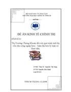 Thị Trường Chứng Khoán đối với quá trình tích lũy vốn cho công ngiệp hóa hiện đại hóa lý luận và thực tiễn