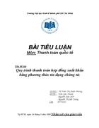 Quy trình thanh toán hợp đồng xuất khẩu bằng phương thức tín dụng chứng từ