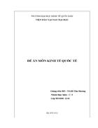 Co cau hang xuat khau cua Viet Nam can duoc duy tri voi cac san pham tho va so che va gia cong xuat khau chiem ty trong cao khoang 50 nham phat huy toi da cac loi the cua quoc gia trong thuong mai quoc te