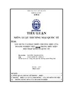 Xây dựng và phát triển thương hiệu của doanh nghiệp Việt Nam trong điều kiện hội nhập kinh tế quốc tế