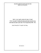 Lạm phát và những biện pháp ngăn ngừa lạm phát trong điều hành nền kinh tế quốc dân ở Việt Nam giai đoạn 2000 201