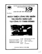 Hoan thien cong tac quan tri nguon nhan luc tai cong ty STD S