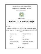 Đánh giá hiện trạng và đề xuất các biện pháp bảo vệ và quản lý chất lượng nước Hồ Tây