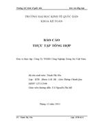 Bao cao thuc tap tong hop ke toan tai Cong ty TNHH Cong Nghiep Dong Jin Viet Nam