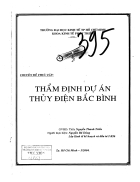 Thẩm định dự án thuỷ điện Bắc Bình