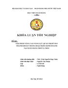 Giải pháp nâng cao năng lực quản trị rủi rothanh khoản trong hoạt động kinh doanh tại ngân hàng tmcp Á CHÂU