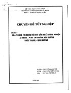 Hoạt động tín dụng đối với sản xuất nông nghiệp tại ngân hàng nông nghiệp và ptnt chi nhánh Đơn Dương