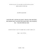 Đánh giá thực trạng thị trường bất động sản tại phường Kim Liên Quận Đống Đa Thành phố Hà Nội