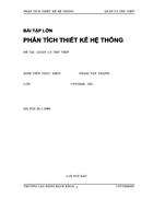 Phân tích thiết kế hệ thống quản lý thư viện