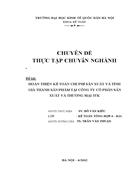 Hoàn thiện kế toán chi phí sản xuất và tính giá thành sản phẩm tại công ty Cổ Phần Sản Xuất và Thương Mại 3TK 1