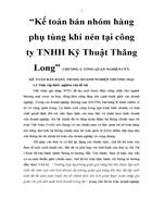 Ke toan ban nhom hang phu tung khi nen tai cong ty TNHH Ky Thuat Thang Long