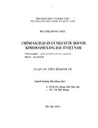 Chính sách quản lý nhà nước đối với kinh doanh xăng dầu ở việt nam