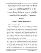 Quản trị qui trình thực hiện hợp đồng nhập khẩu mặt hàng phân bón từ thị trường Trung Quốc tại công ty cổ phần xuất nhập khẩu tạp phẩm Tocontap Hanoi 1