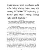 Quan tri quy trinh giao hang xuat khau bang duong bien sang thi truong HONGKONG tai cong ty TNHH giao nhan Truong Giang chi nhanh Ha Noi 3