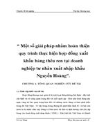 Một số giải pháp nhằm hoàn thiện quy trình thực hiện hợp đồng xuất khẩu hàng thêu ren tại doanh nghiệp tư nhân xuất nhập khẩu Nguyễn Hoàng 3