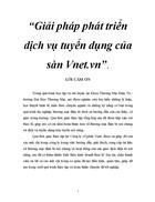 Giải pháp phát triển dịch vụ tuyển dụng của sàn Vnet vn 3