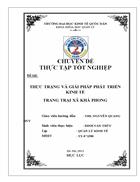 THựC TRạNG Và GIảI PHáP PHáT TRIểN KINH Tế TRANG TRạI Xã KHả PHONG
