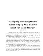 Giải pháp marketing thu hút khách công vụ Nhật Bản của khách sạn Danly Hà Nội