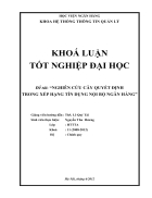 Nghiên cứu cây quyết định trong xếp hạng tín dụng nội bộ ngân hàng 1