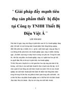 Giải pháp đẩy mạnh tiêu thụ sản phẩm thiết bị điện tại Công ty TNHH Thiết Bị Điện Việt Á 1