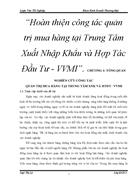 Hoan thien cong tac quan tri mua hang tai Trung Tam Xuat Nhap Khau va Hop Tac Dau Tu VVMI