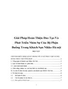 Giải Pháp Hoàn Thiện Đào Tạo Và Phát Triển Nhân Sự Của Bộ Phận Buồng Trong Khách Sạn Nikko Hà nội