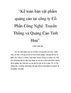 Kế toán bán vật phẩm quảng cáo tại công ty Cổ Phần Công Nghệ Truyền Thông và Quảng Cáo Tinh Hoa 4