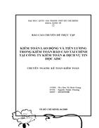 Kiểm toán lao động và tiền lương trong kiểm toán báo cáo tài chính tại công ty kiểm toán dịch vụ tin học aisc