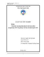 Hoàn thiện hoạt động thẩm định tài chính dự án đầu tư tại ngân hàng TMCP Công thương Việt Nam chi nhánh Nguyễn Trãi