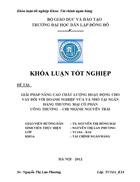 GIải pháp nâng cao chất lượng hoạt động cho vay đối với doanh nghiệp vừa và nhỏ tại ngân hàng thương mại cổ phần công thương chi nhánh NGUYỄN TRÃI